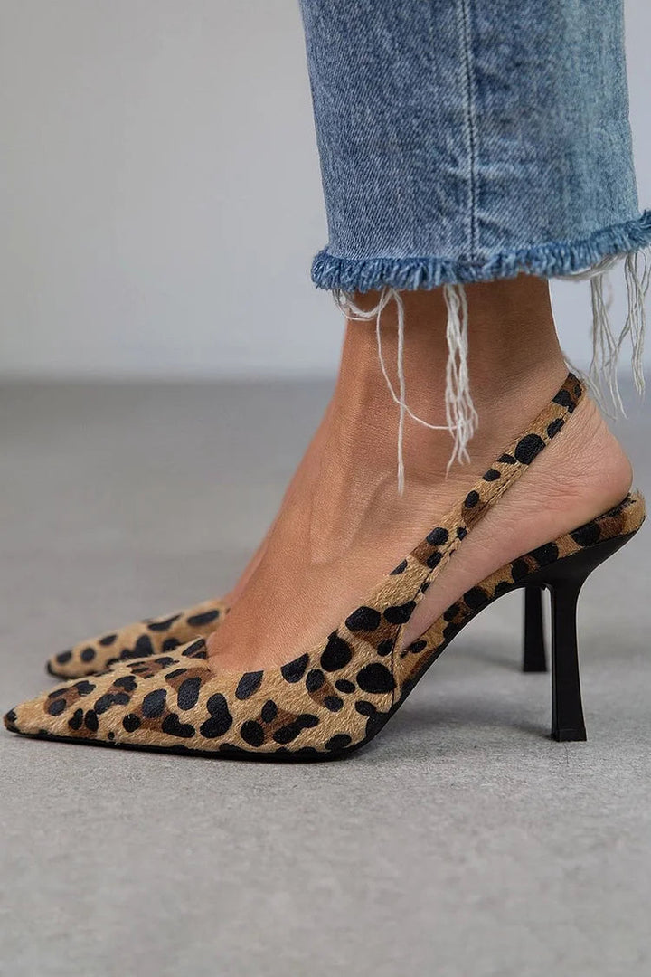 Leonora | Elegante mocasín estampado leoprado