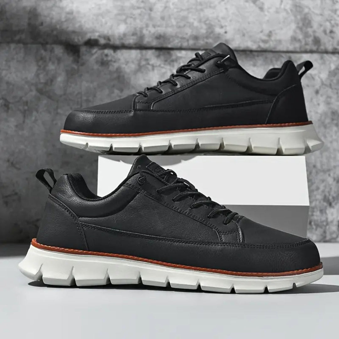 BRUNO | Zapatos Casual de Hombre de Cuero Azul Marino