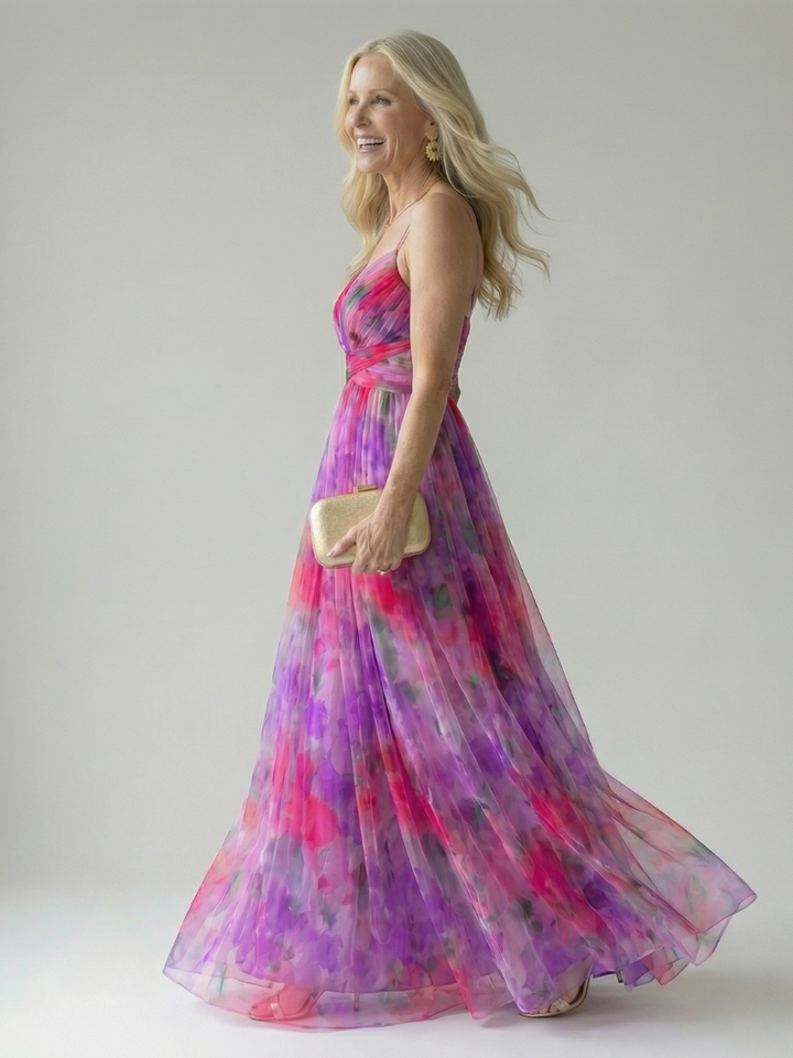 Isel Vestido Maxi Envuelto Suave — Elegancia sin esfuerzo, Silueta fluida