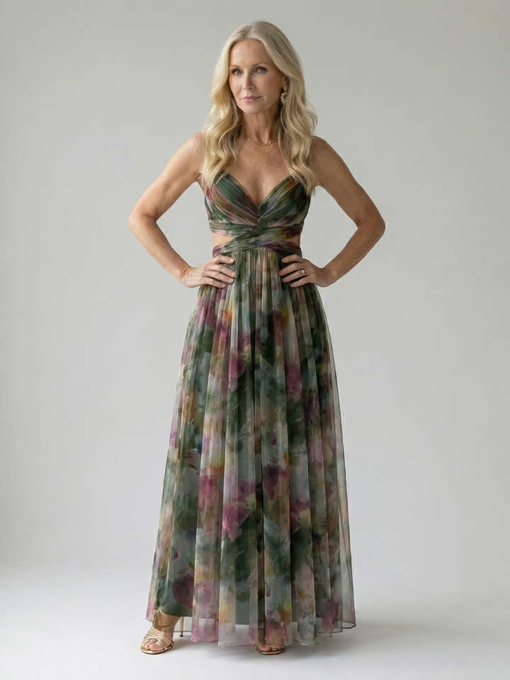 Isel Vestido Maxi Envuelto Suave — Elegancia sin esfuerzo, Silueta fluida