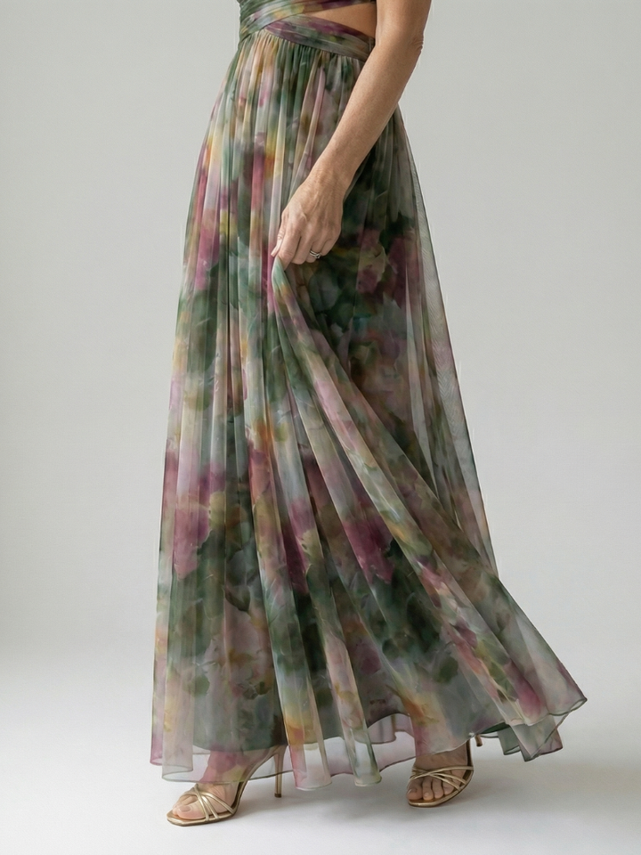 Isel Vestido Maxi Envuelto Suave — Elegancia sin esfuerzo, Silueta fluida