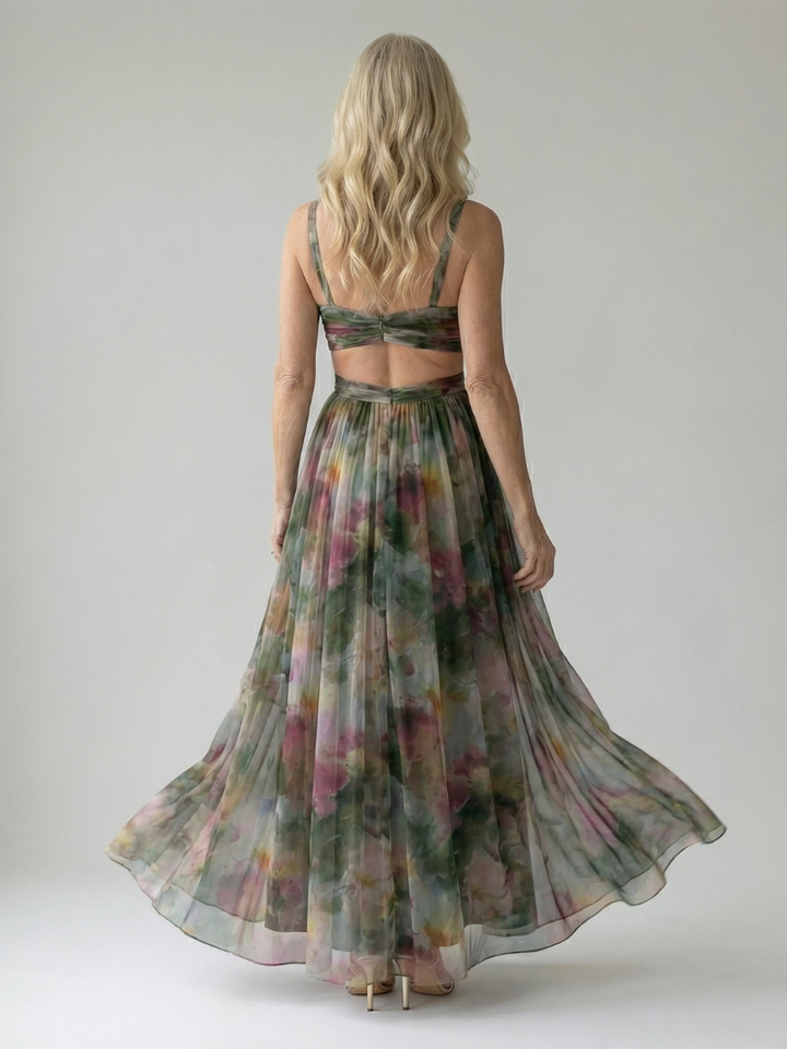 Isel Vestido Maxi Envuelto Suave — Elegancia sin esfuerzo, Silueta fluida
