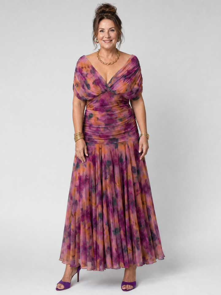 Vestido midi fluido con hombros descubiertos Calen - Silueta elegante y sin esfuerzo