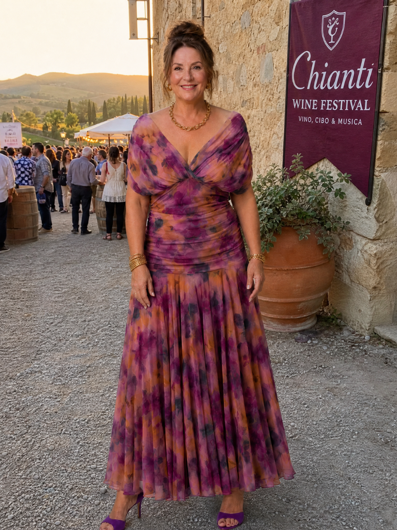 Vestido midi fluido con hombros descubiertos Calen - Silueta elegante y sin esfuerzo