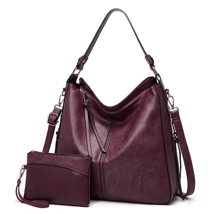 Bolso de cuero con protección antirrobo + Monedero Pouch GRATIS