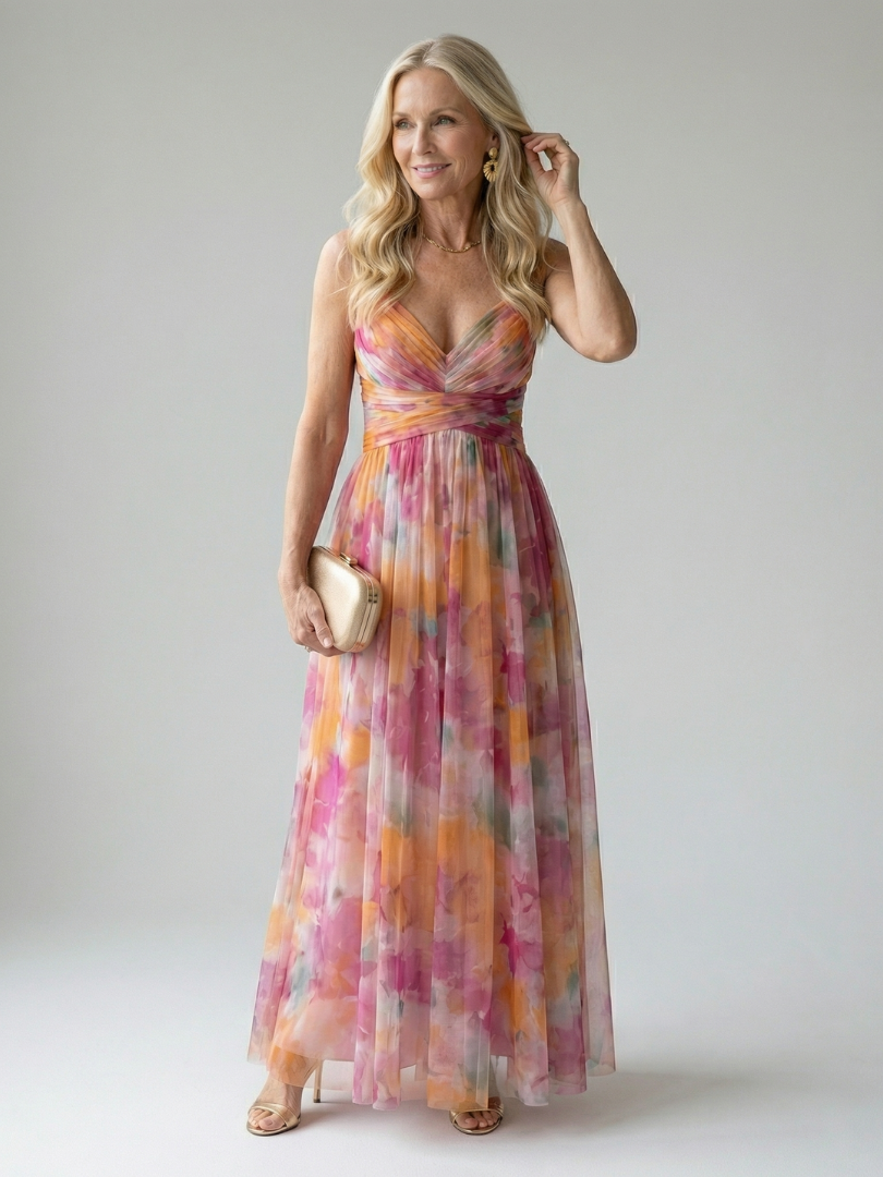 Isel Vestido Maxi Envuelto Suave — Elegancia sin esfuerzo, Silueta fluida