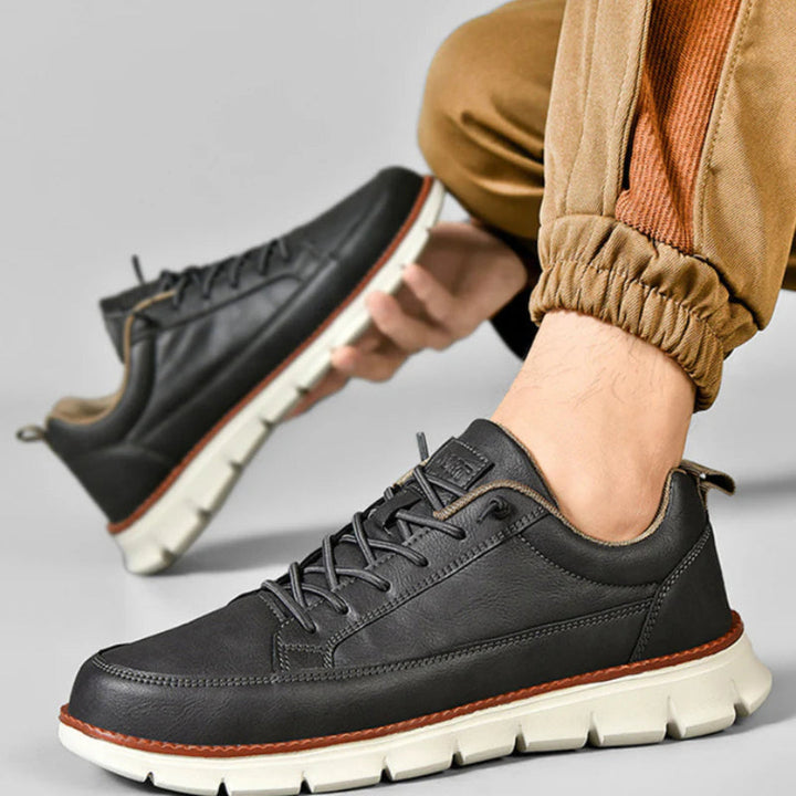 BRUNO | Zapatos Casual de Hombre de Cuero Azul Marino