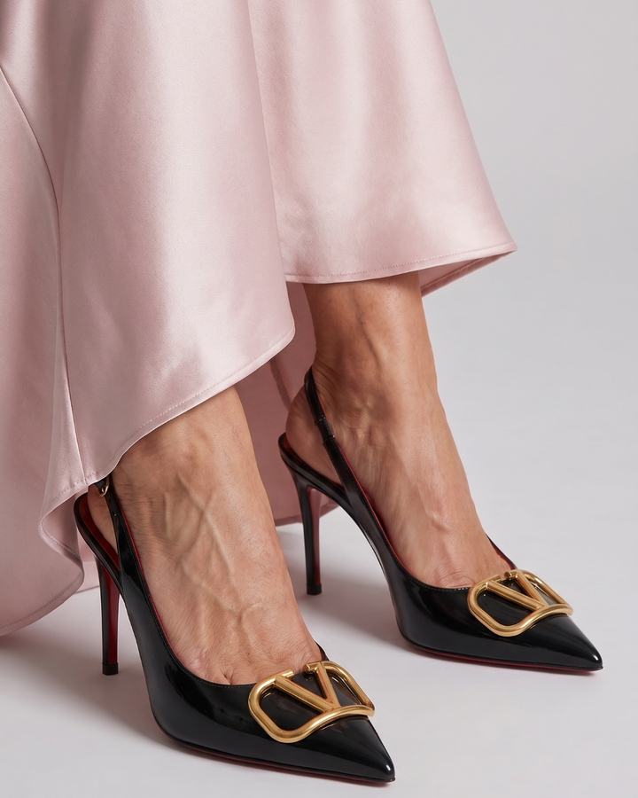 Althea | Zapatos de Tacón Slingback de Punta Fina