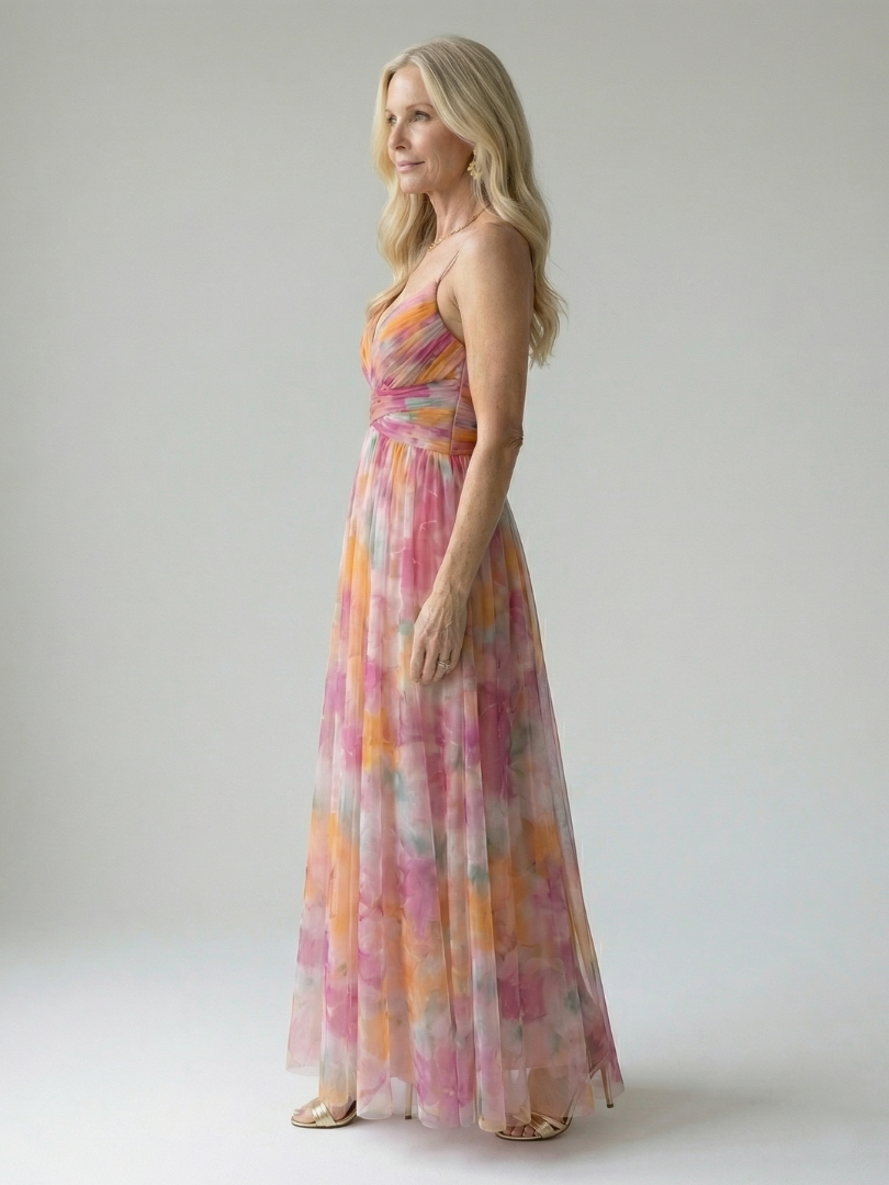 Isel Vestido Maxi Envuelto Suave — Elegancia sin esfuerzo, Silueta fluida