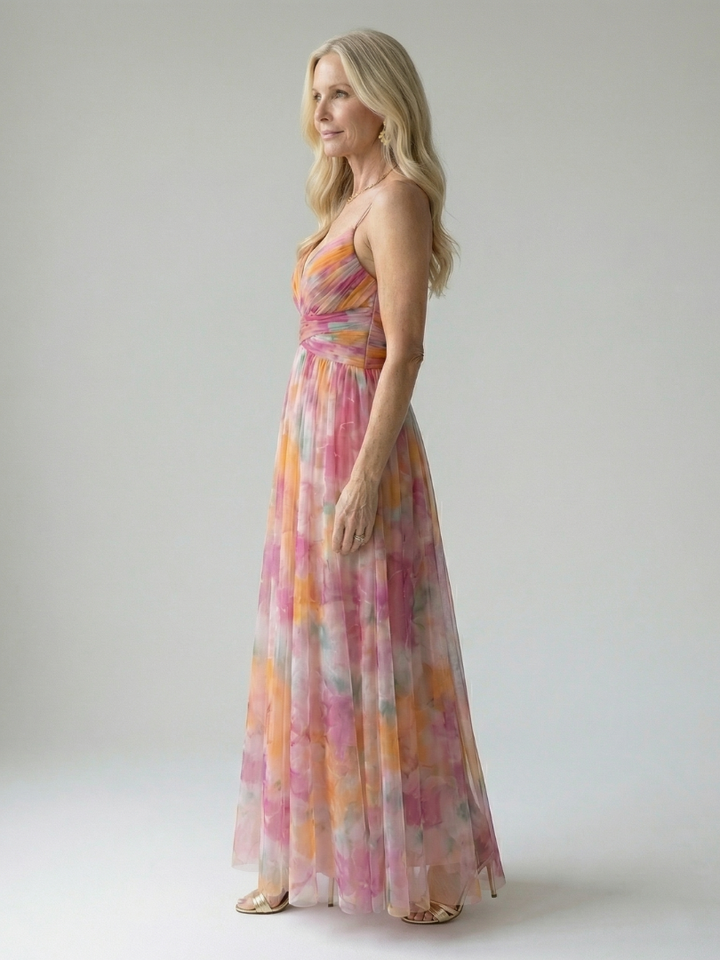 Isel Vestido Maxi Envuelto Suave — Elegancia sin esfuerzo, Silueta fluida