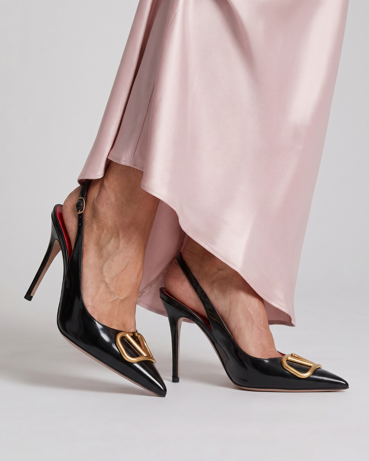 Althea | Zapatos de Tacón Slingback de Punta Fina