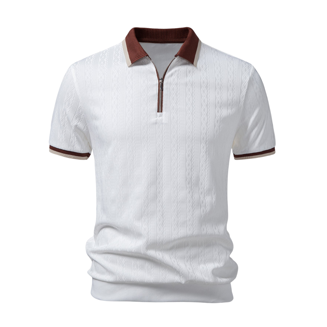 DINO | Polo de Hombre de Punto con Cremallera
