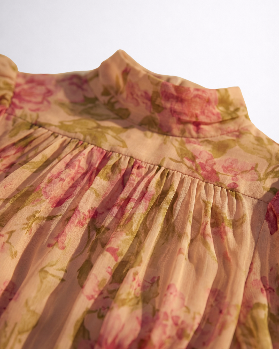 Rosario | Vestido Largo Floral en Chifón – Elegante y Romántico