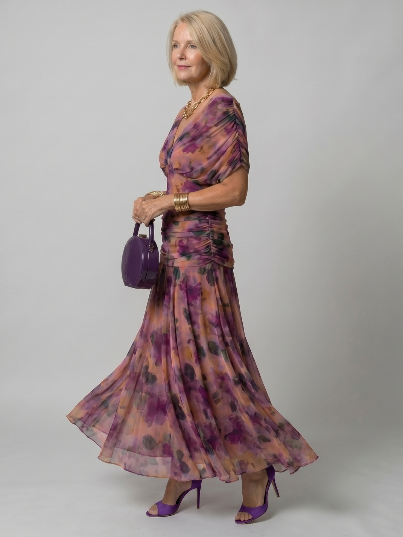 Vestido midi fluido con hombros descubiertos Calen - Silueta elegante y sin esfuerzo