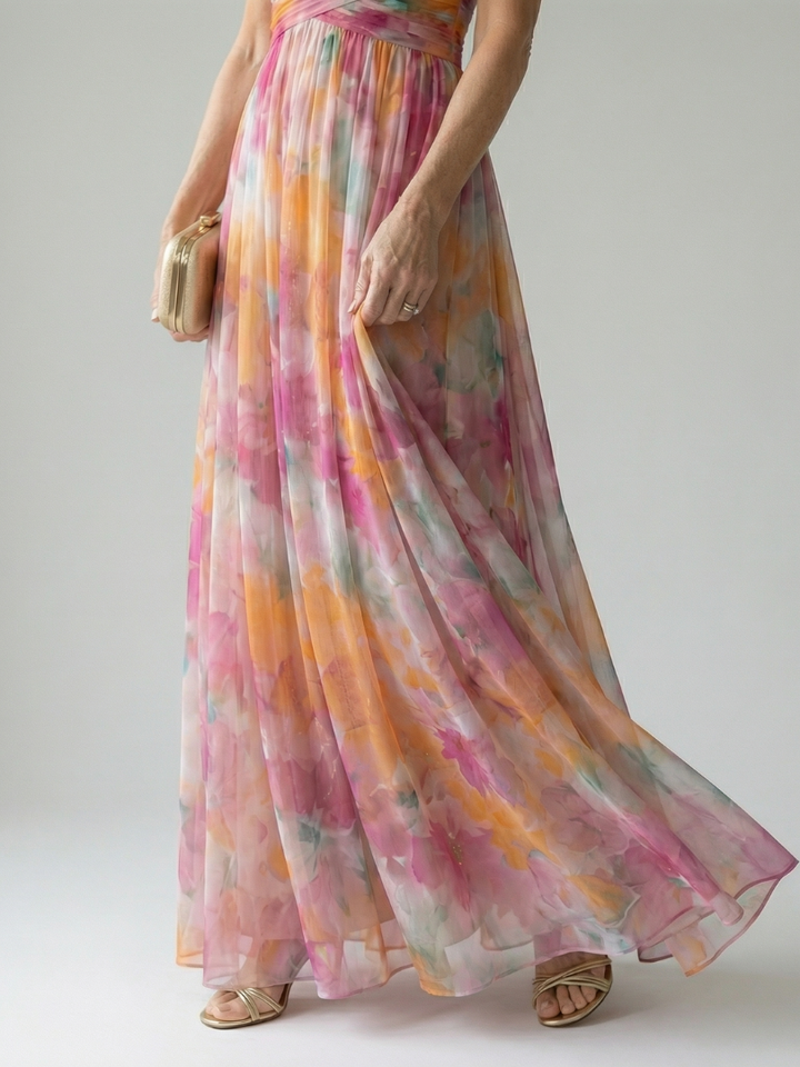 Isel Vestido Maxi Envuelto Suave — Elegancia sin esfuerzo, Silueta fluida