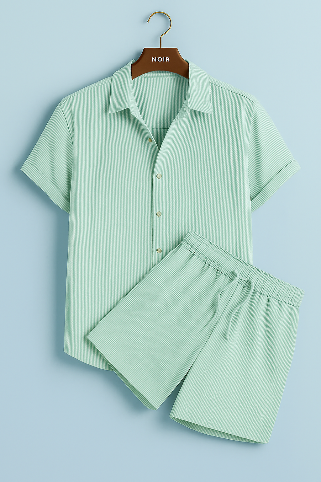 Noir™ Conjunto de 2 piezas de lino y algodón para verano