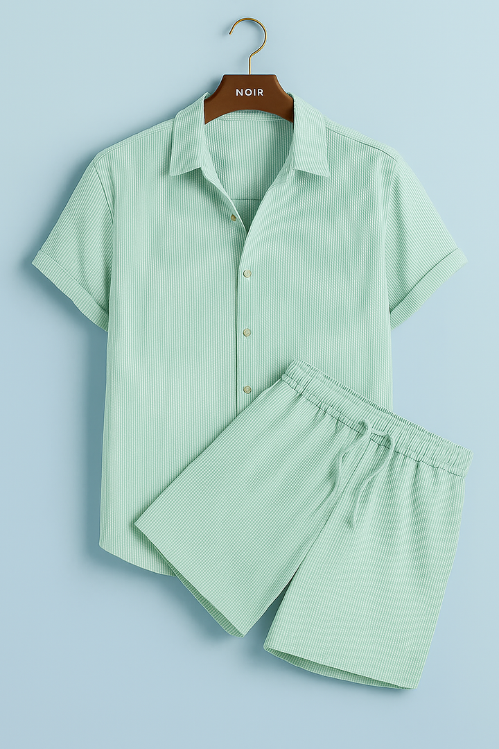 Noir™ Conjunto de 2 piezas de lino y algodón para verano