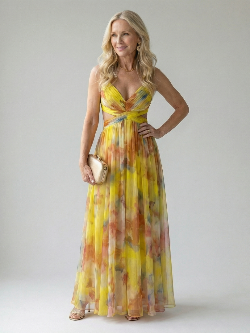 Isel Vestido Maxi Envuelto Suave — Elegancia sin esfuerzo, Silueta fluida