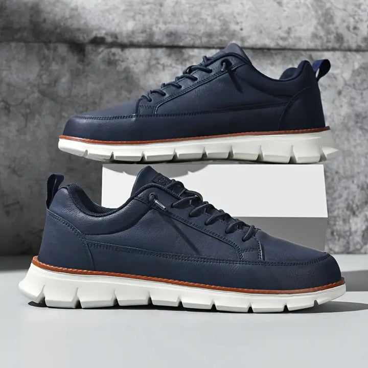 BRUNO | Zapatos Casual de Hombre de Cuero Azul Marino