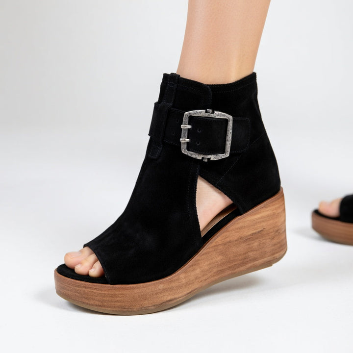 Orélisse™ Botines Abiertos con Cuña de Diseño Moderno y de Tendencia