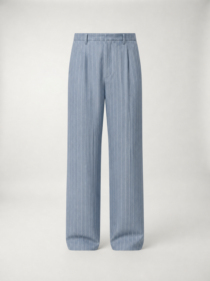 Pantalones de Lino a Rayas