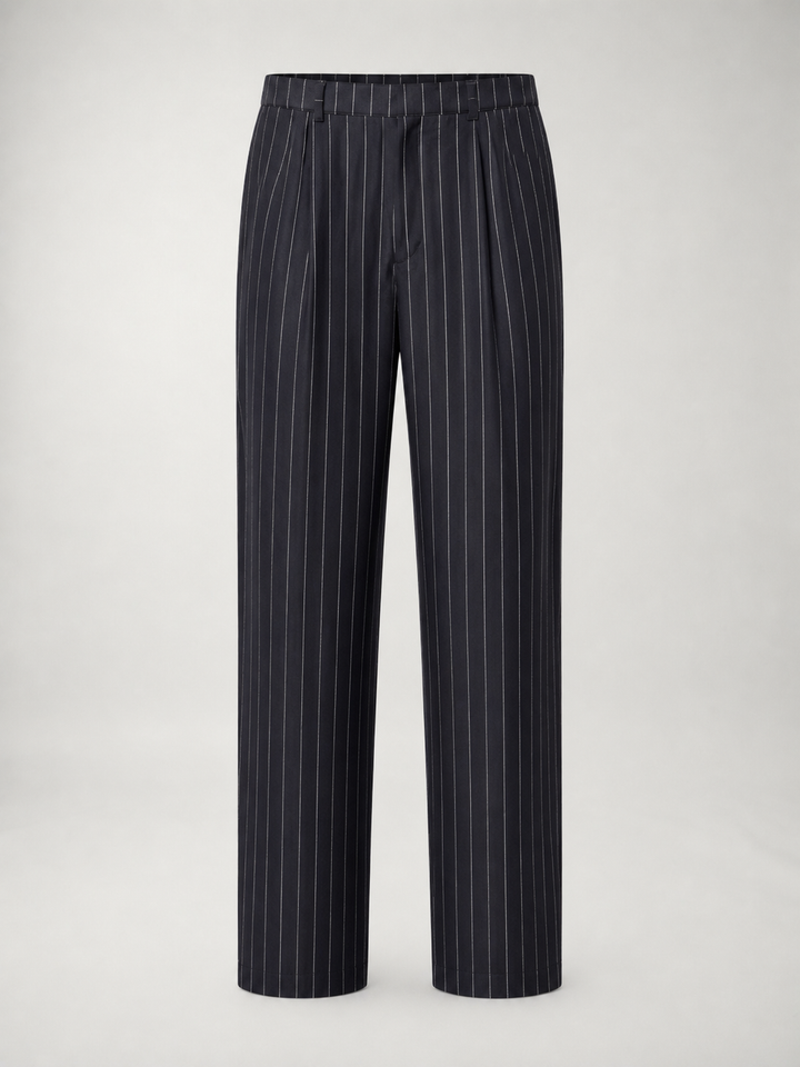 Pantalones de Lino a Rayas