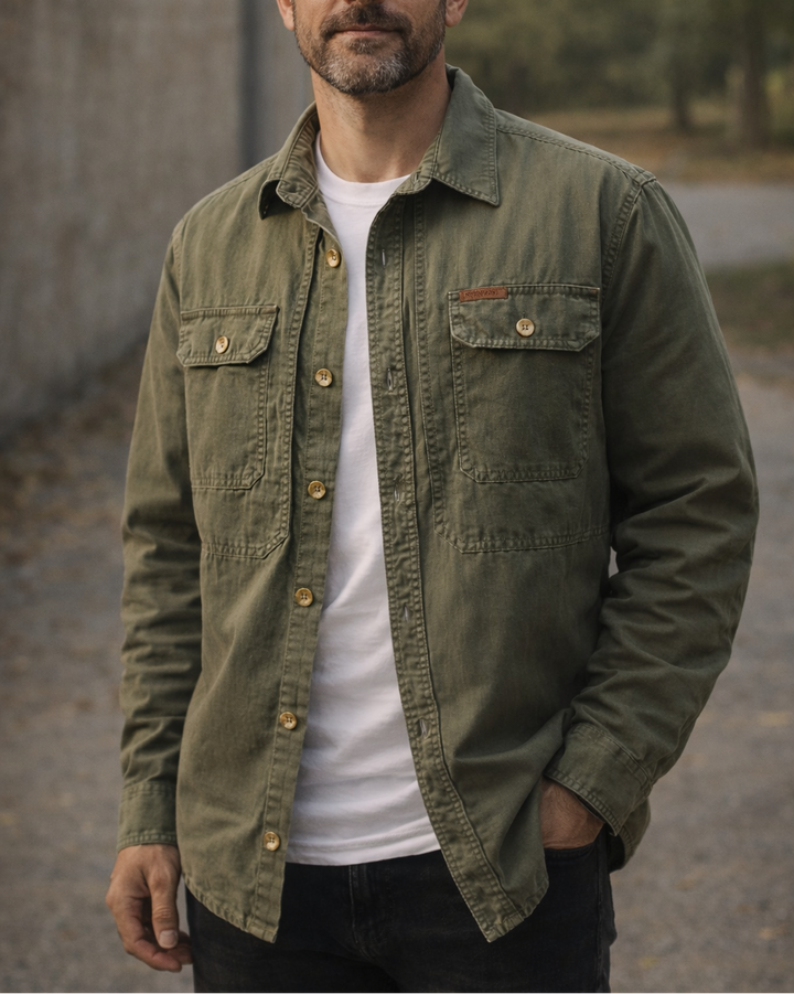 Jamie overshirt de algodón suave, elegante y cómodo