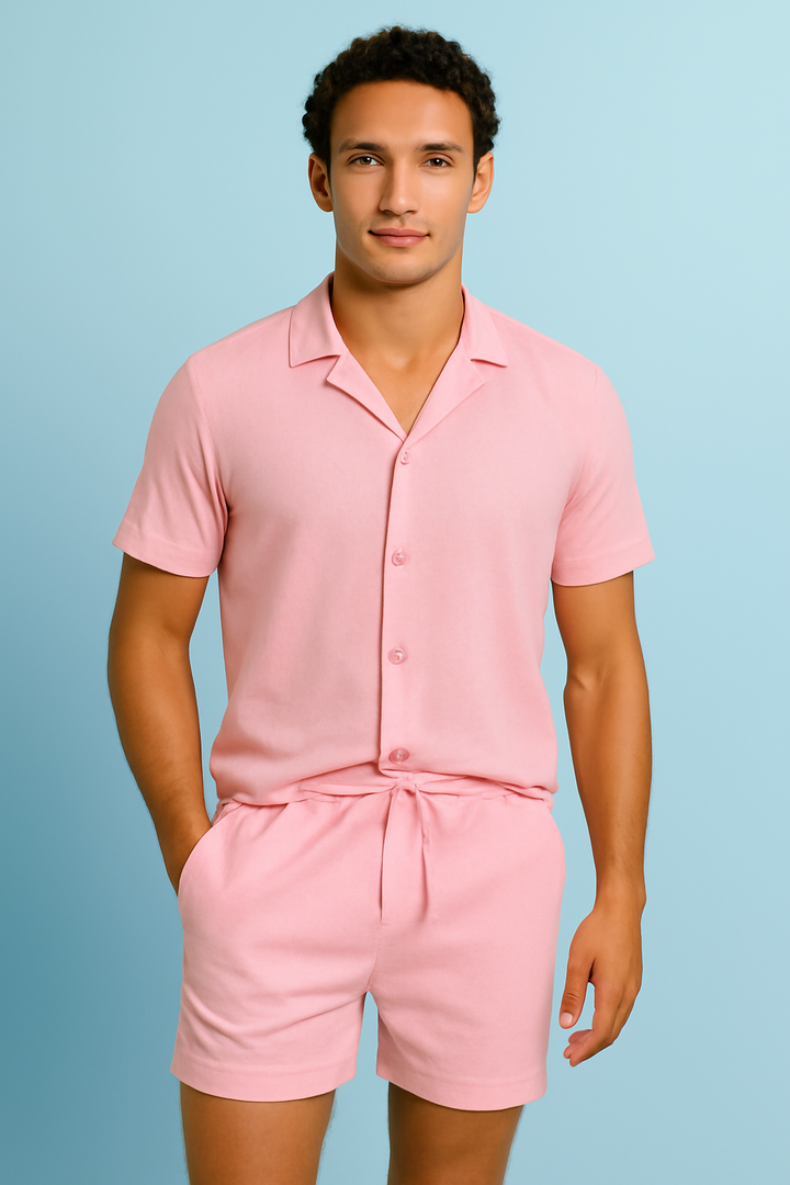Noir™ Conjunto de 2 piezas de lino y algodón para verano