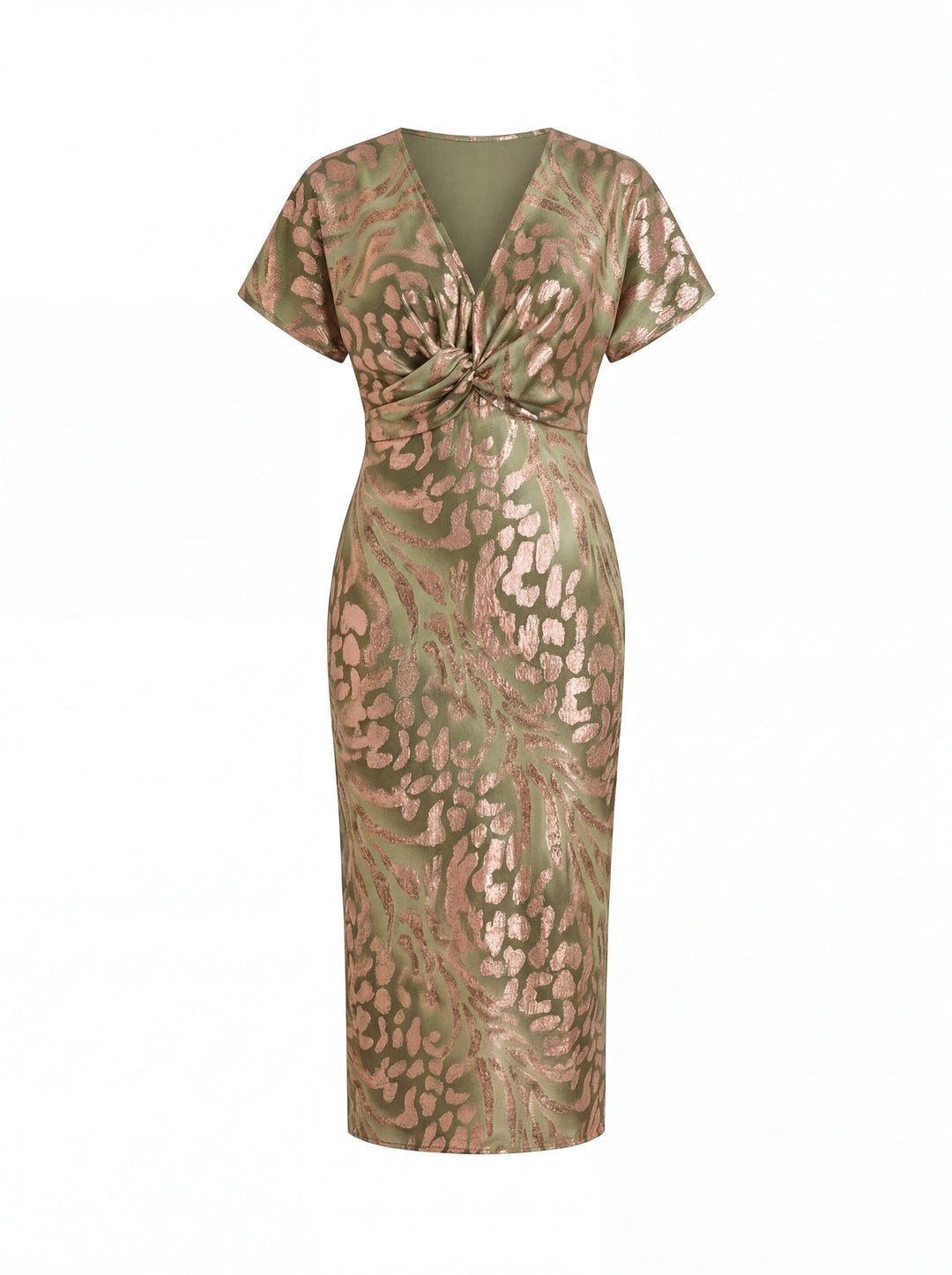 Nice | Vestido Midi Elegante con Cintura Retorcida