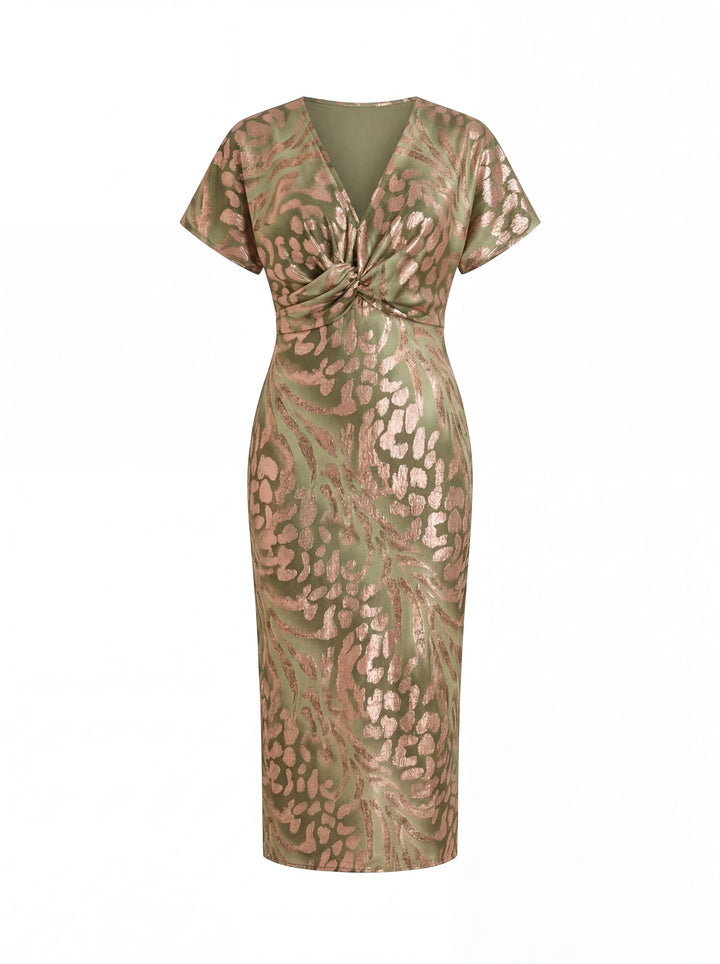 Nice | Vestido Midi Elegante con Cintura Retorcida