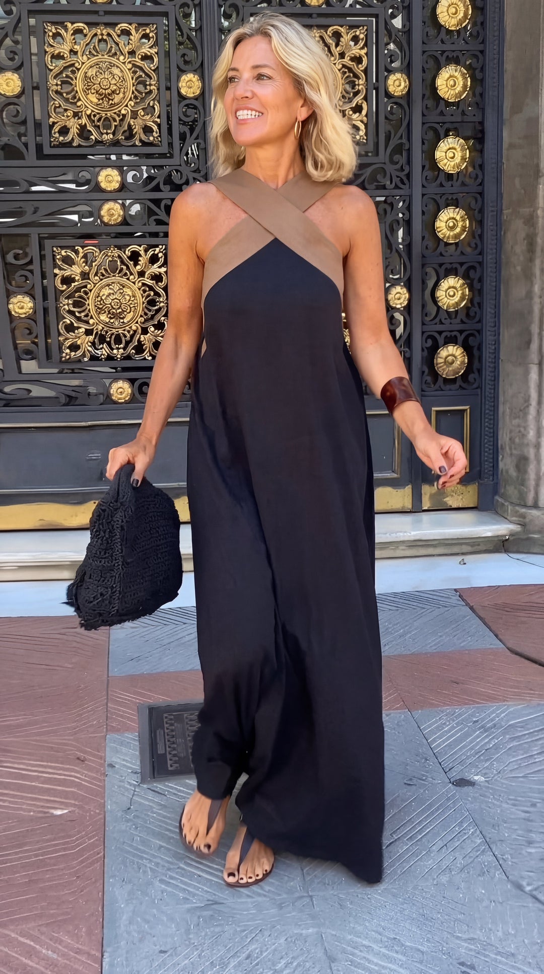 Delphine | Vestido con corte cruzado