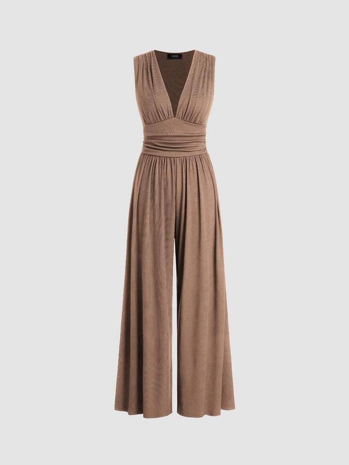 CHARITY – Mono sin mangas de pierna ancha, elegante
