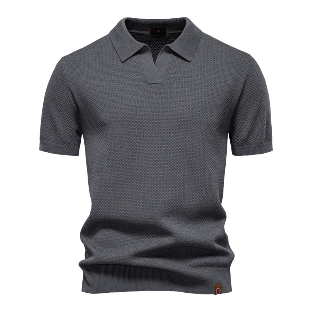 LEONE | Polo de Hombre de Punto Calado
