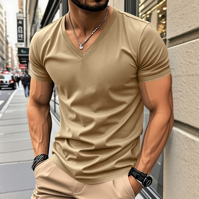 André Ferran Camiseta Lido con cuello en V