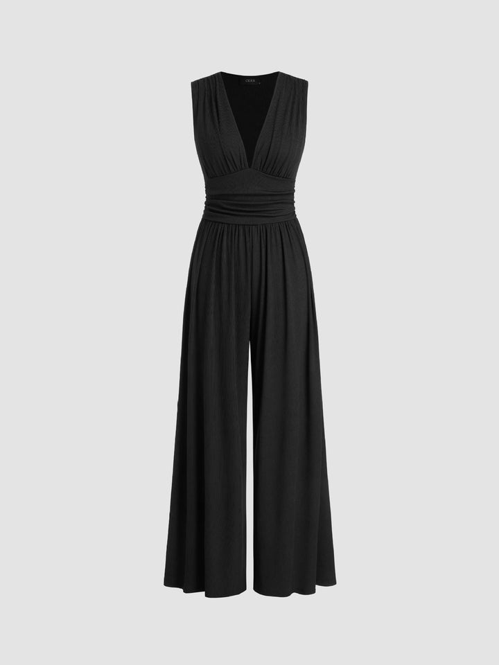 CHARITY – Mono sin mangas de pierna ancha, elegante