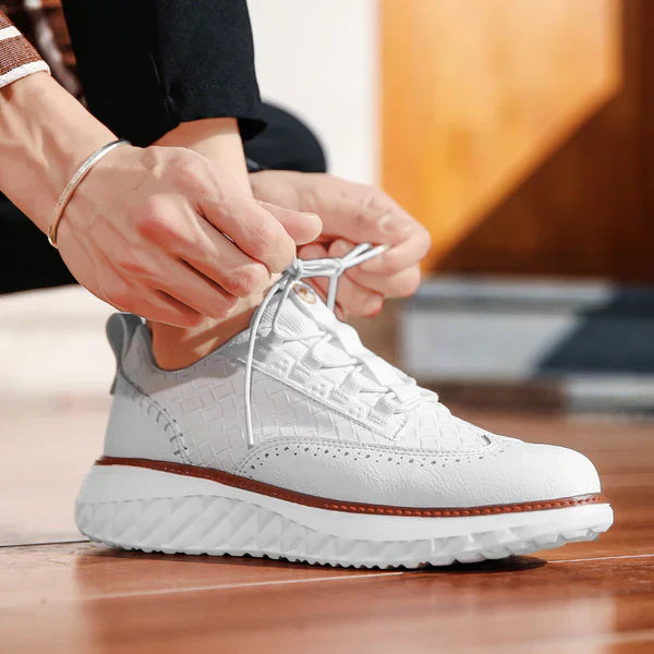 Vittorio | Zapatillas Oxford de Cuero Trenzado
