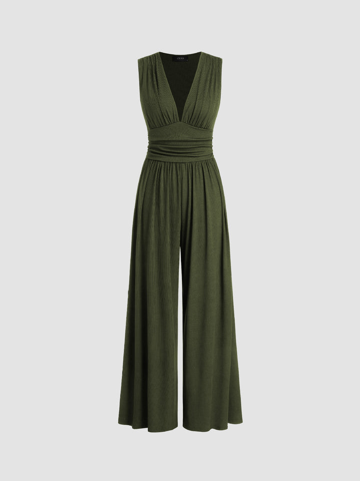 CHARITY – Mono sin mangas de pierna ancha, elegante