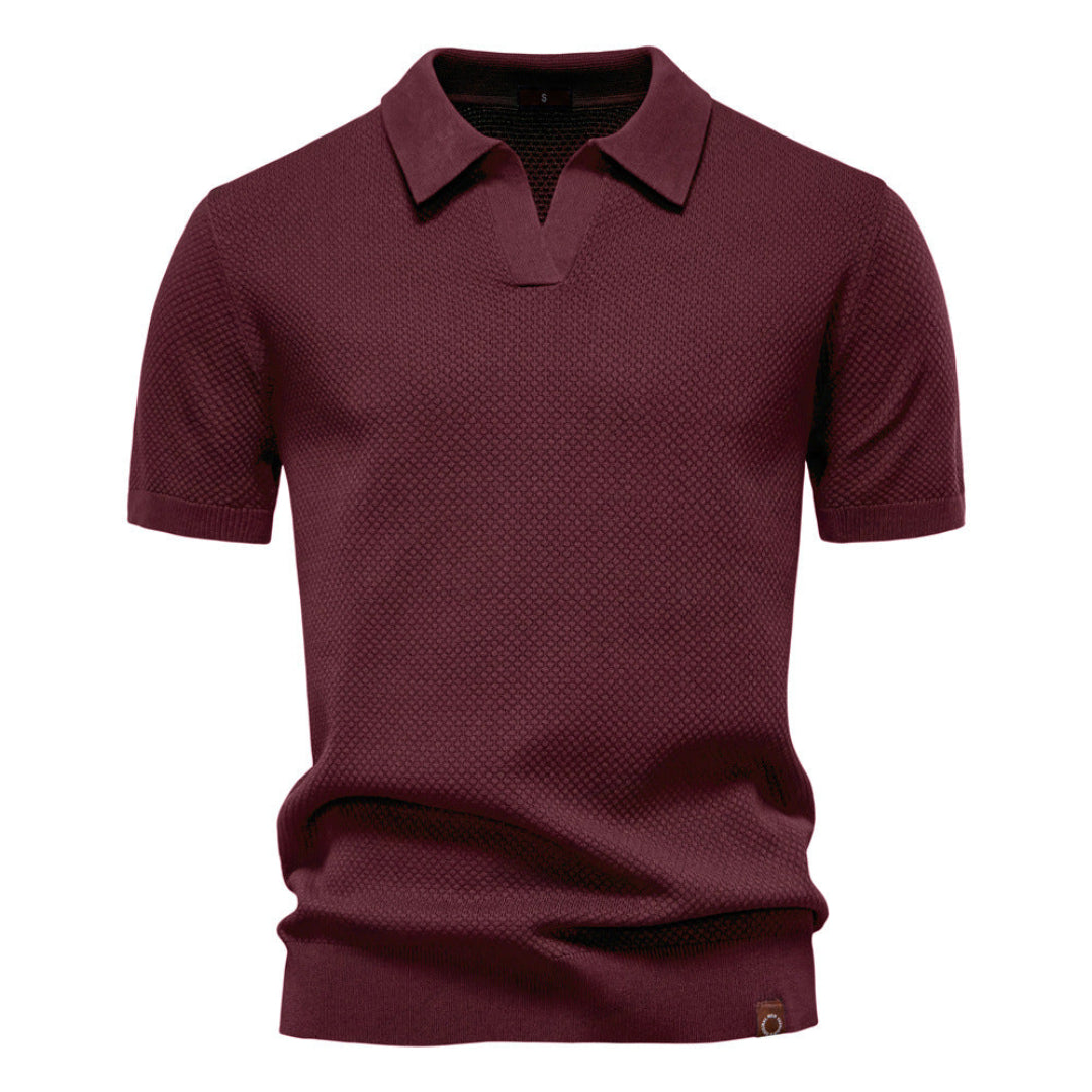 LEONE | Polo de Hombre de Punto Calado