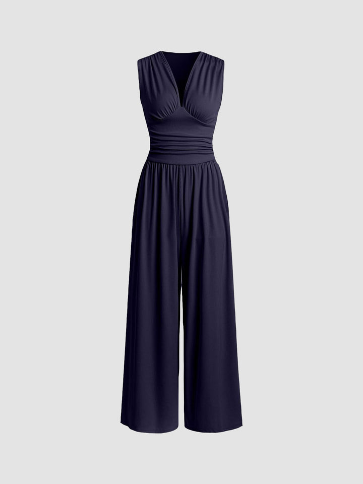 CHARITY – Mono sin mangas de pierna ancha, elegante
