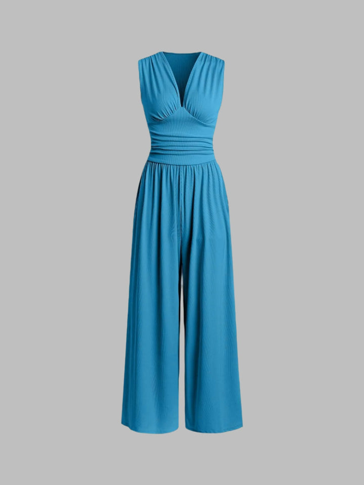 CHARITY – Mono sin mangas de pierna ancha, elegante