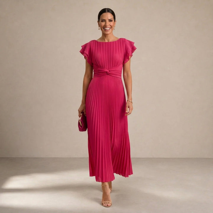 Valentina | Vestido Maxi Plisado de Fiesta