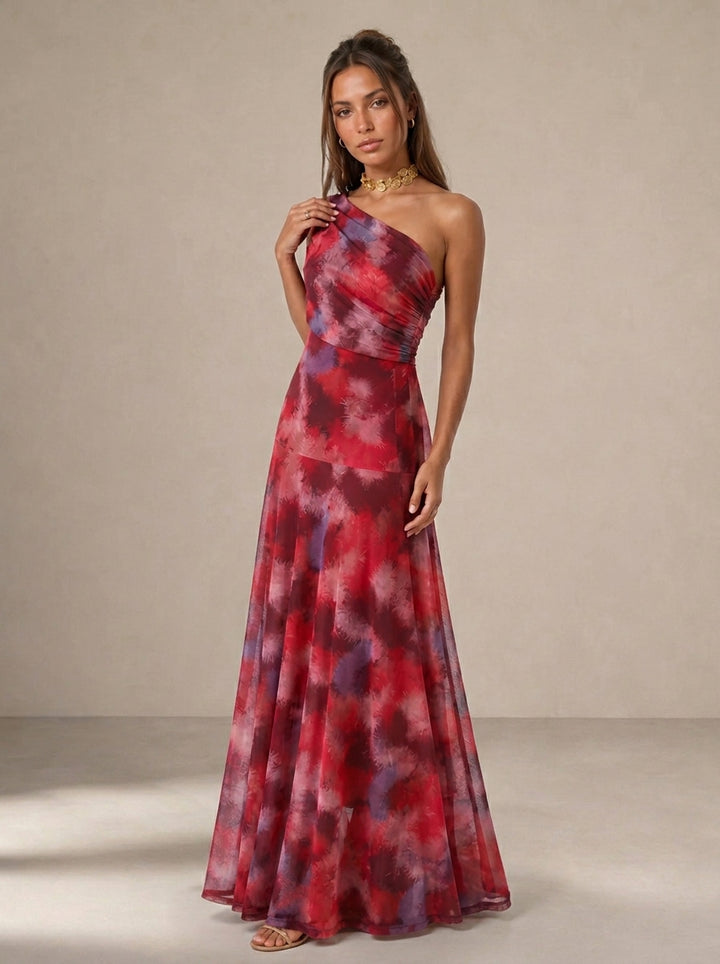 CLARA™ | VESTIDO LARGO UN HOMBRO