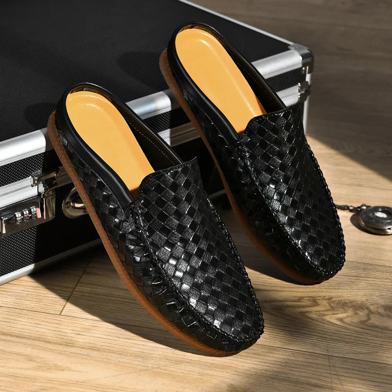 Lazaro Slides de cuero – Sandalias de cuero premium para comodidad diaria