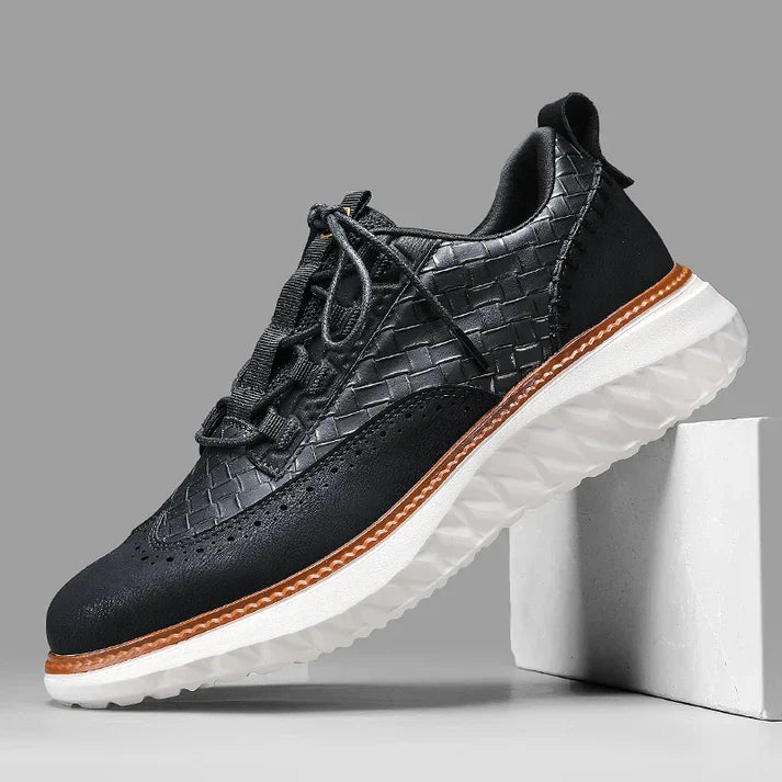 Vittorio | Zapatillas Oxford de Cuero Trenzado