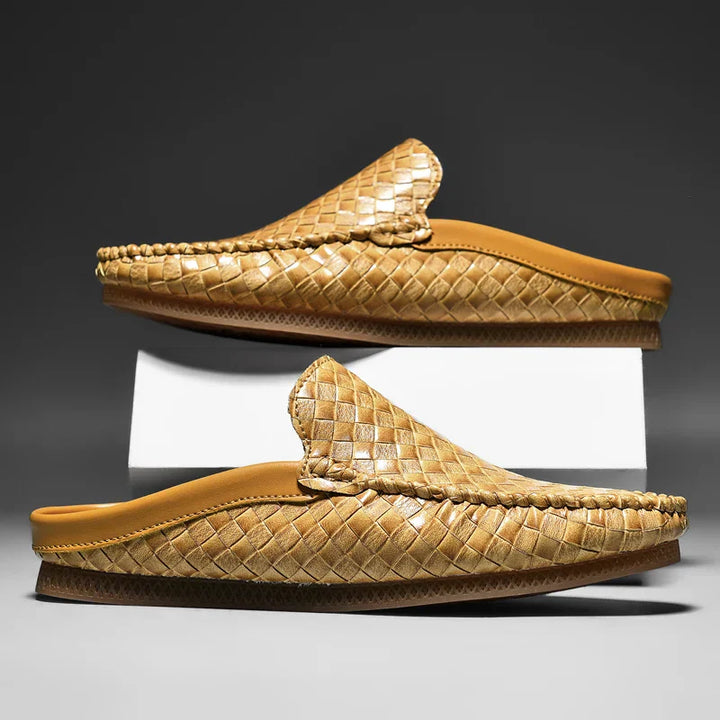 Lazaro Slides de cuero – Sandalias de cuero premium para comodidad diaria