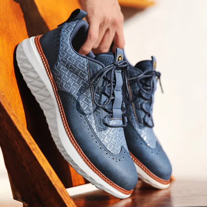 Vittorio | Zapatillas Oxford de Cuero Trenzado