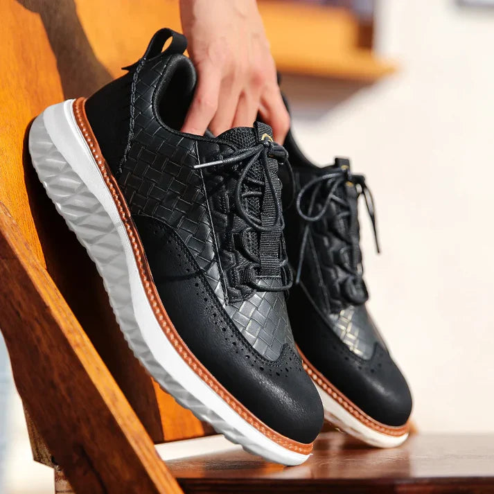 Vittorio | Zapatillas Oxford de Cuero Trenzado