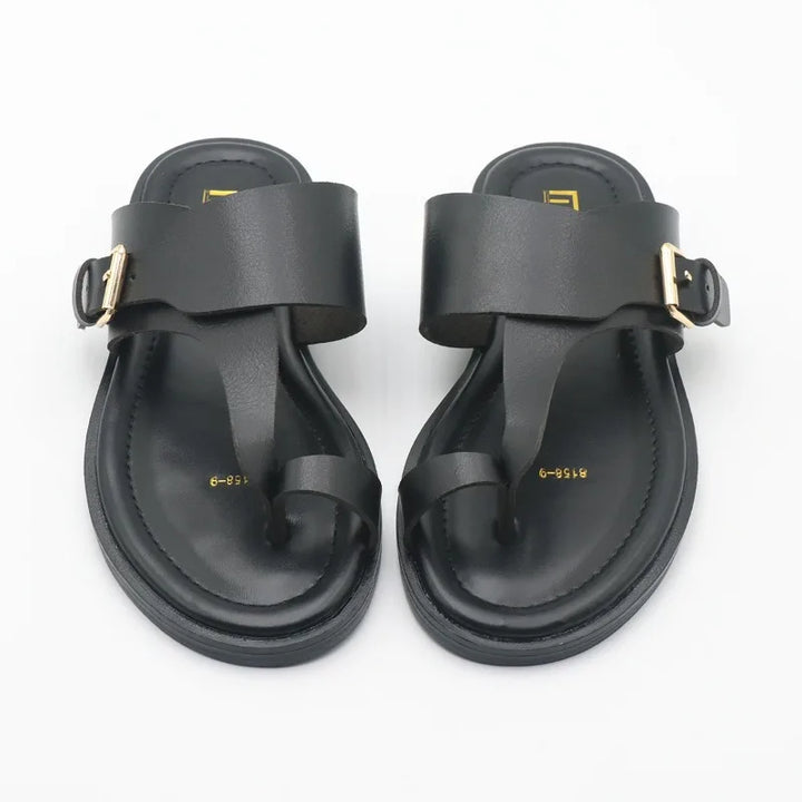 Sandalias Nice de cuero con hebilla