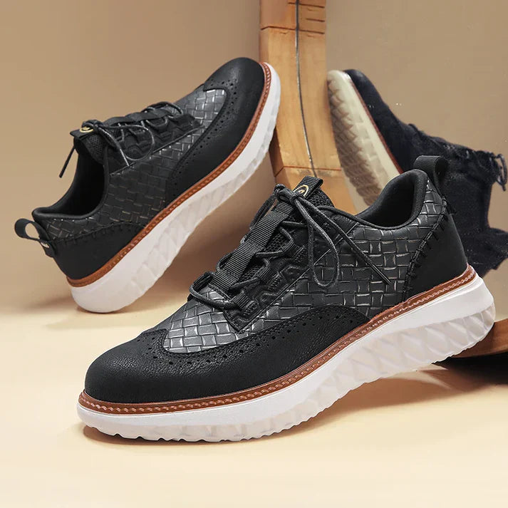 Vittorio | Zapatillas Oxford de Cuero Trenzado
