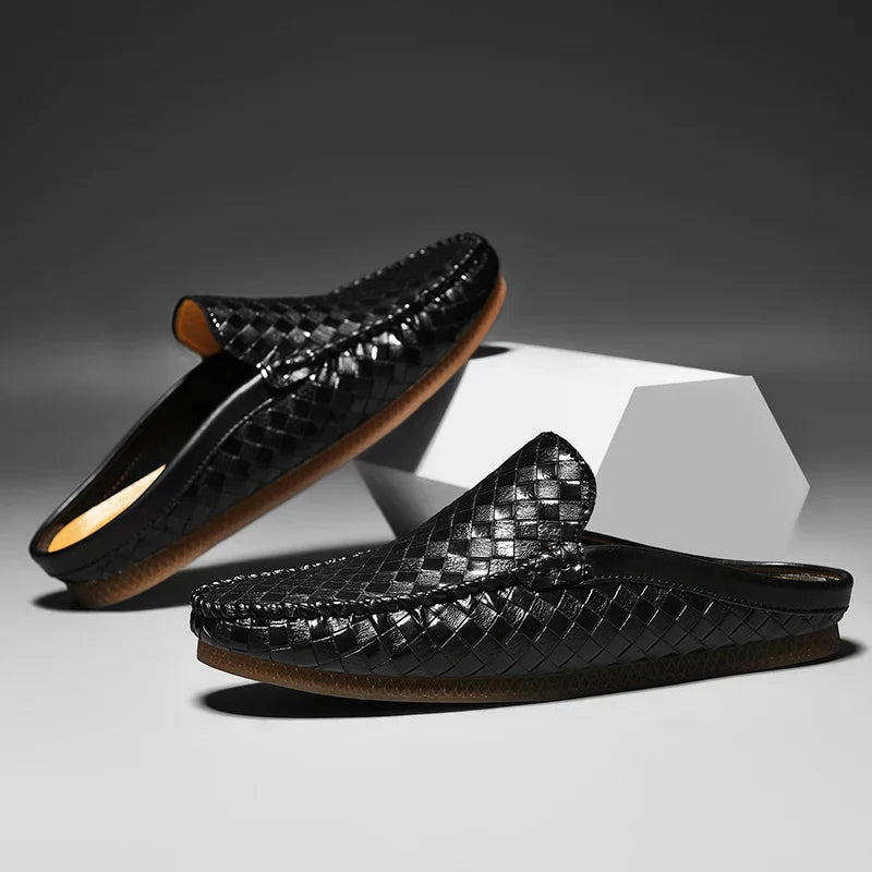 Lazaro Slides de cuero – Sandalias de cuero premium para comodidad diaria